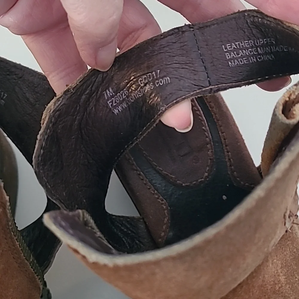 Born Margrit Slingback Suede Booties Women's Size 7 - Picture 12 of 14